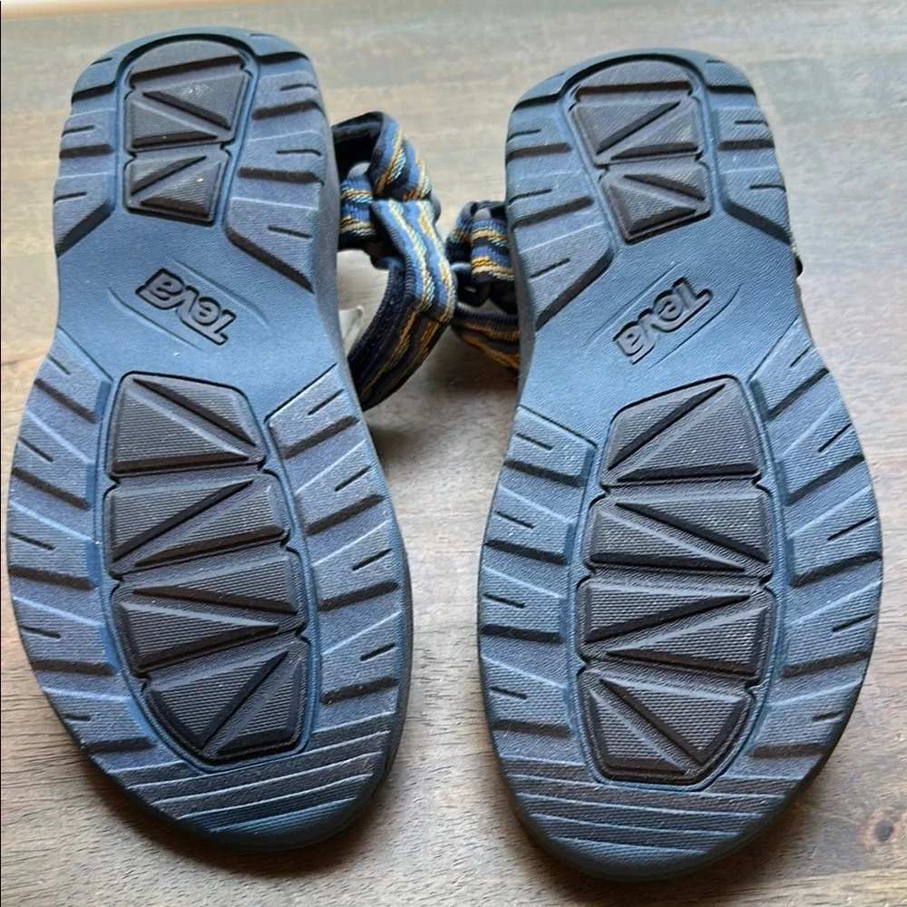 Teva Kids Blue and Yellow Striped Sport Sandals